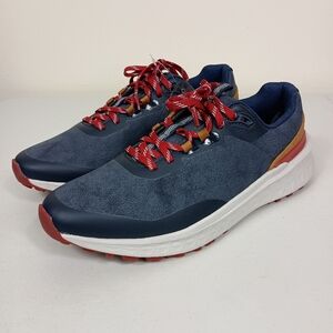 Callaway Pacific XT Waterproof Leather Golf Shoe 9.5 Mens NavyBlue Spikeless New